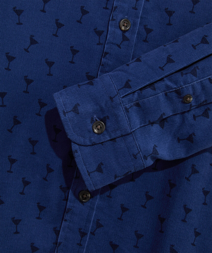 Shaken Not Stirred Corduroy Shirt