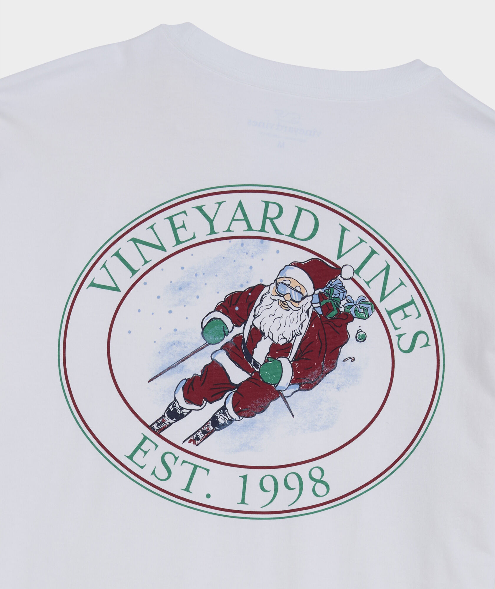 Santa Ski Long-Sleeve Pocket Tee