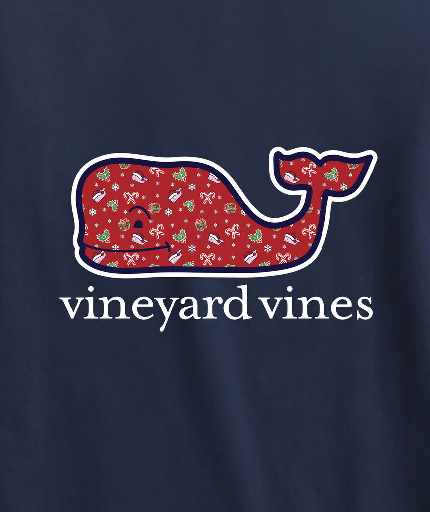 OUTLET Jolly Santa Whale Long-Sleeve Pocket Tee