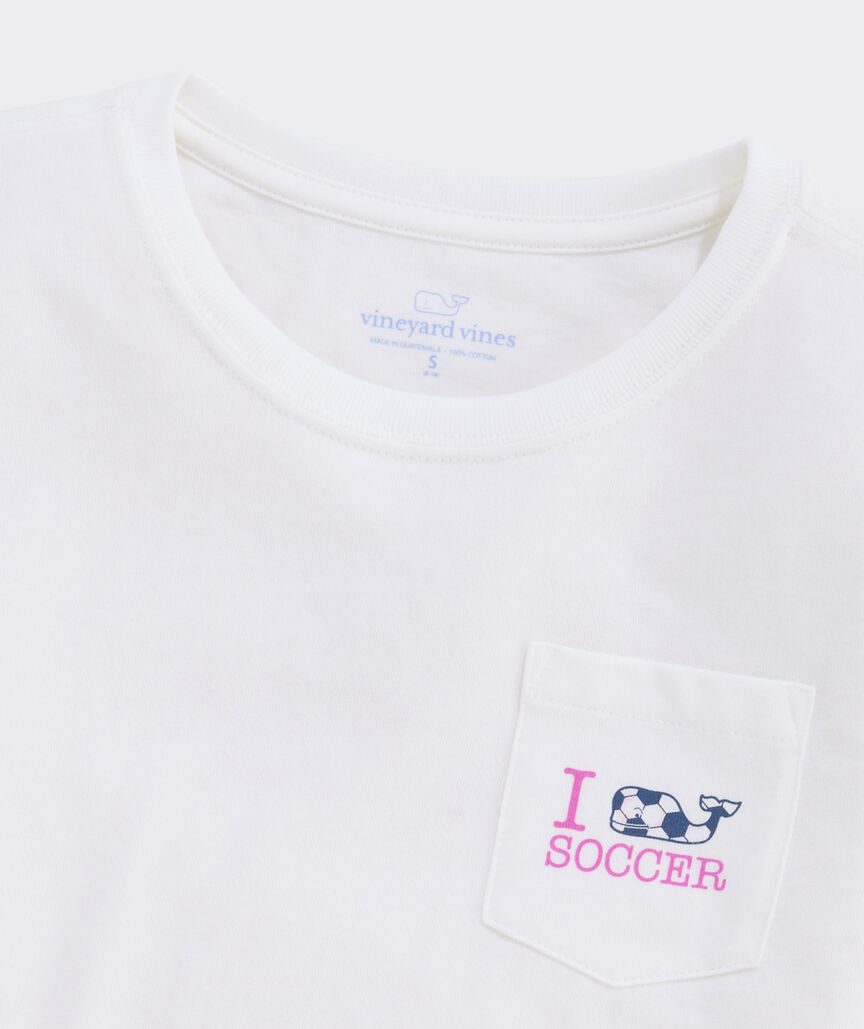 Girls' I Whale Soccer Long-Sleeve Pocket Tee