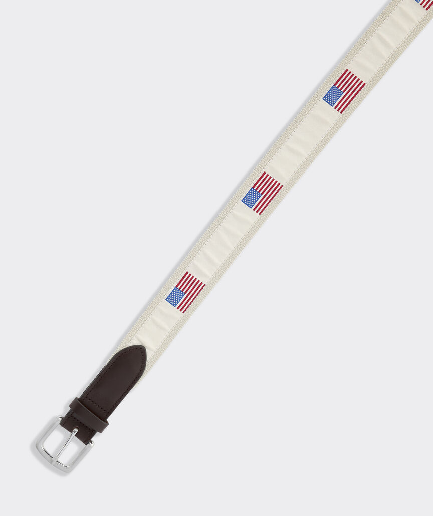 American Flags Canvas Club Belt