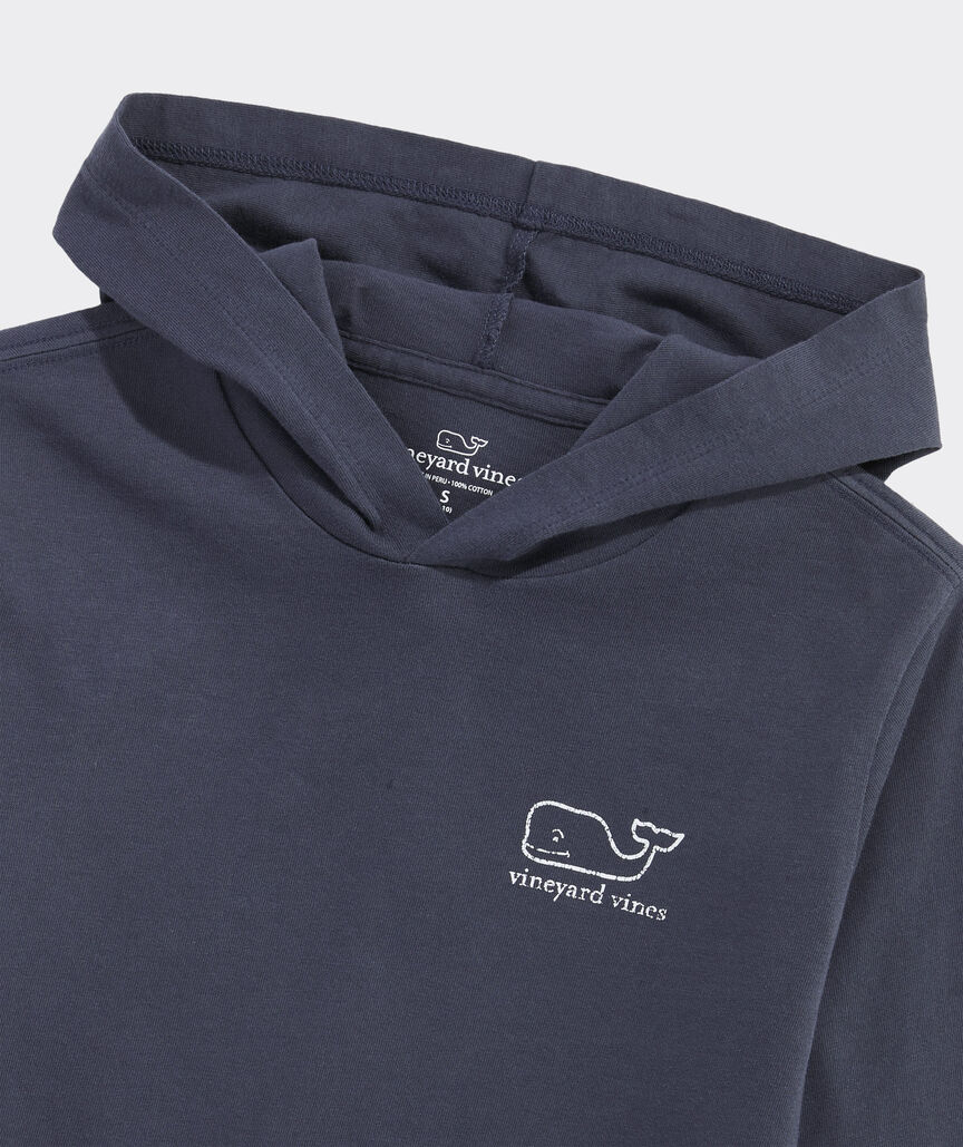 Boys' Vintage Whale Long-Sleeve Hoodie Tee