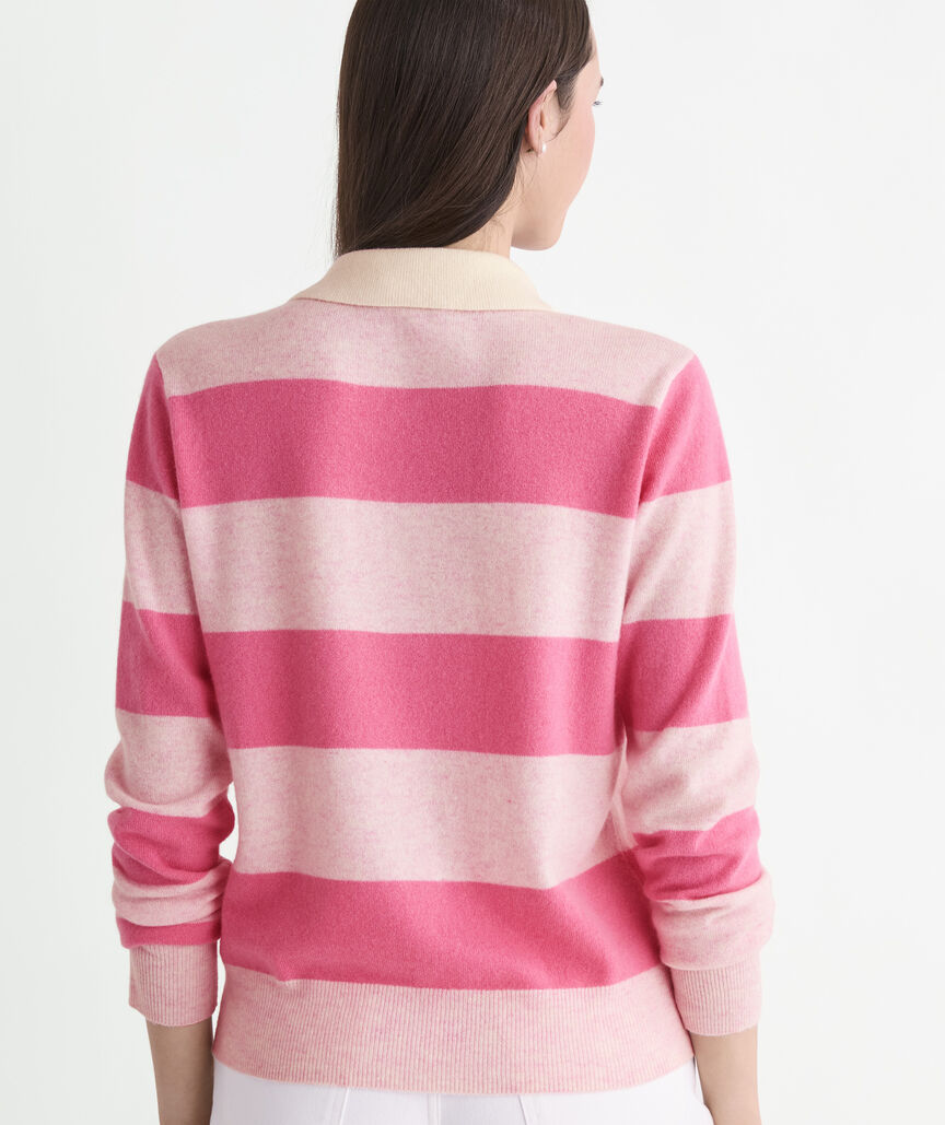 Cashmere Rugby Polo Sweater