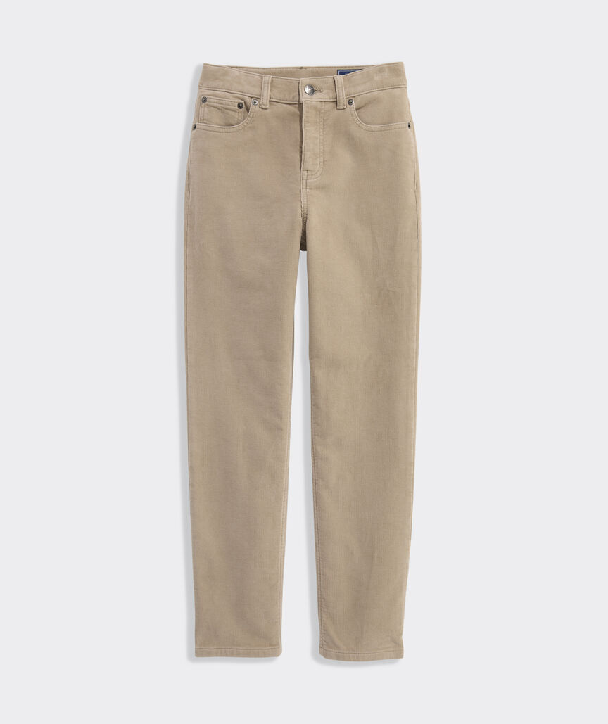 Boys' Stretch Terry Cord 5-Pocket Pants