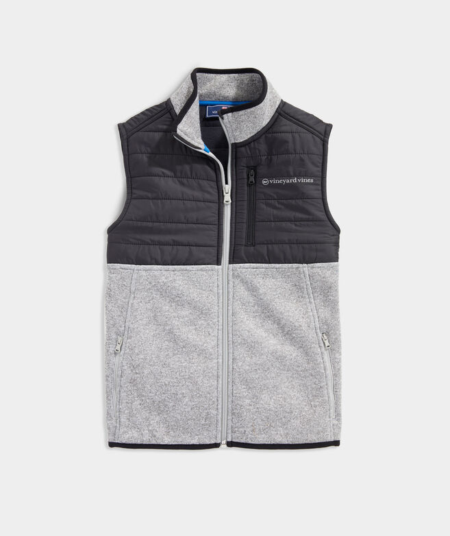 Boys' Sweater Fleece Hybrid Vest