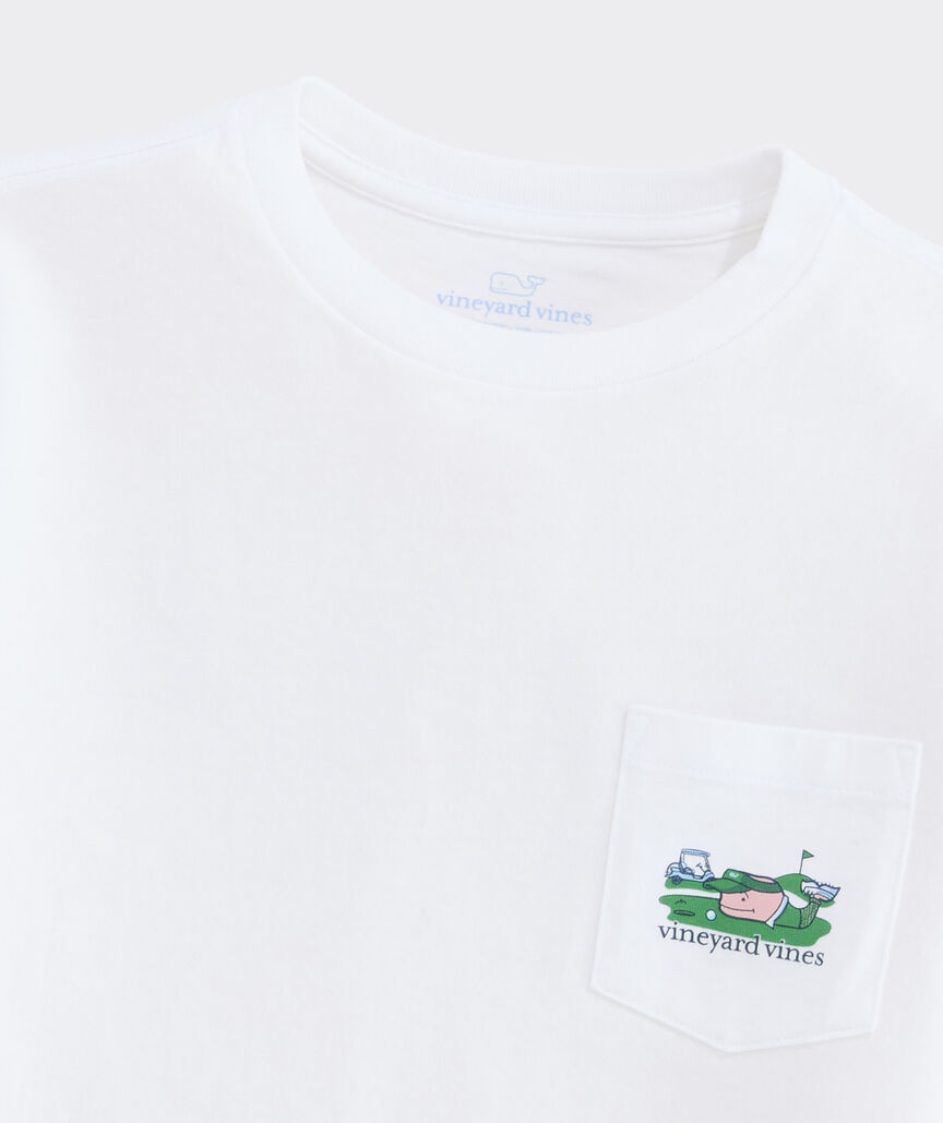 Boys Golfer Whale Short-Sleeve Pocket Tee