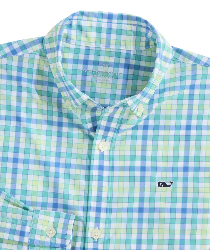 OUTLET Performance Nylon Check Shirt