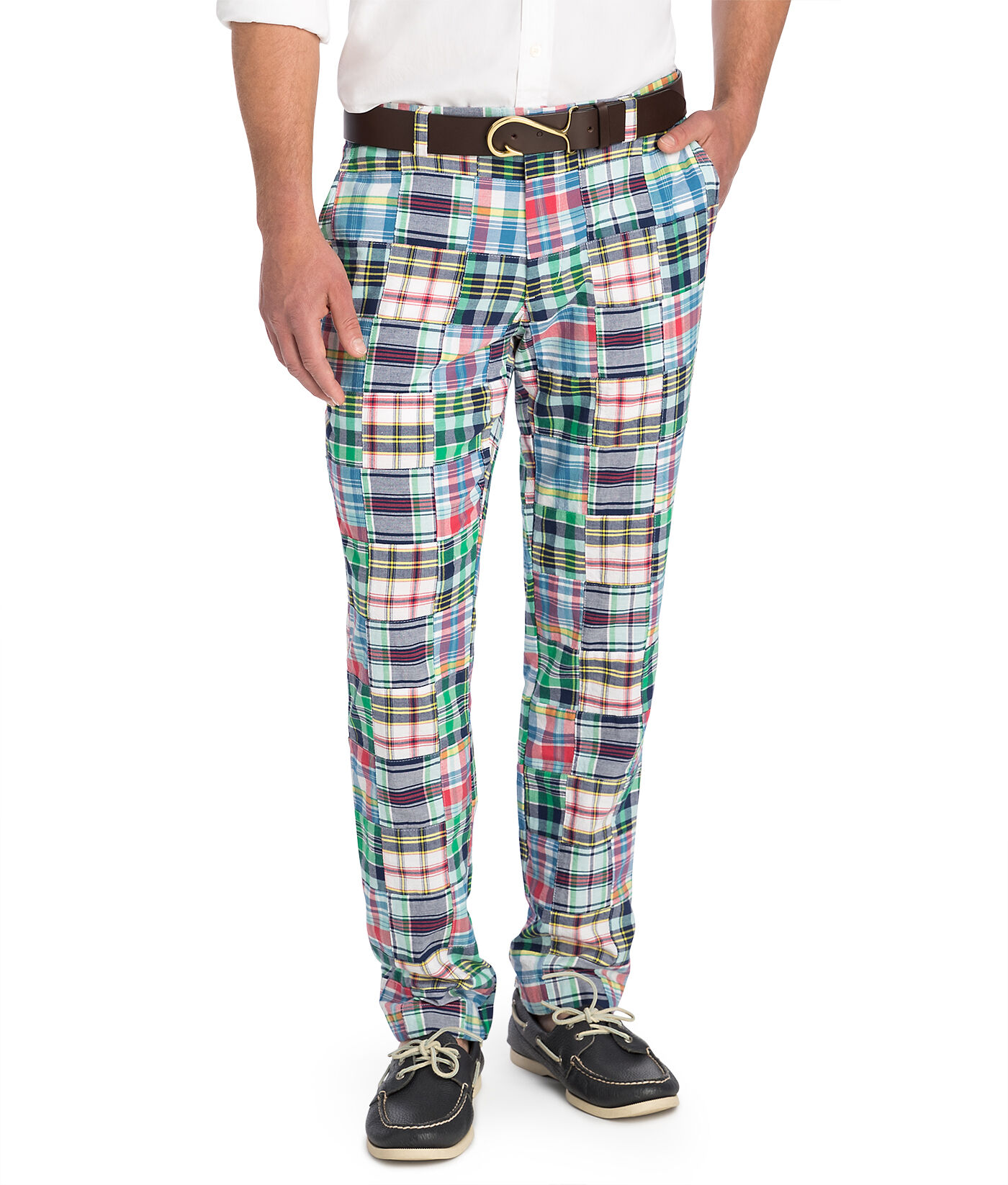 men's madras plaid pants