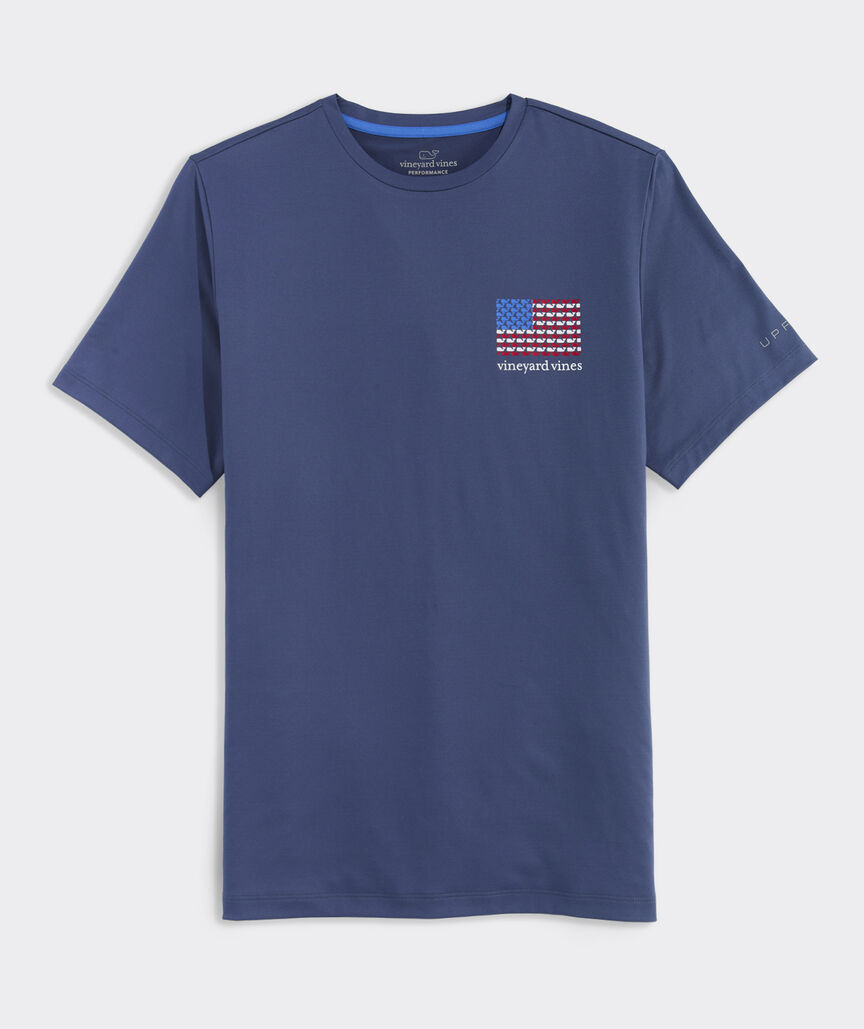 Micro Whale Flag Short-Sleeve Harbor Performance Tee