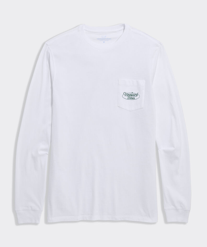 vineyard vines Golf Flag Long-Sleeve Pocket Tee