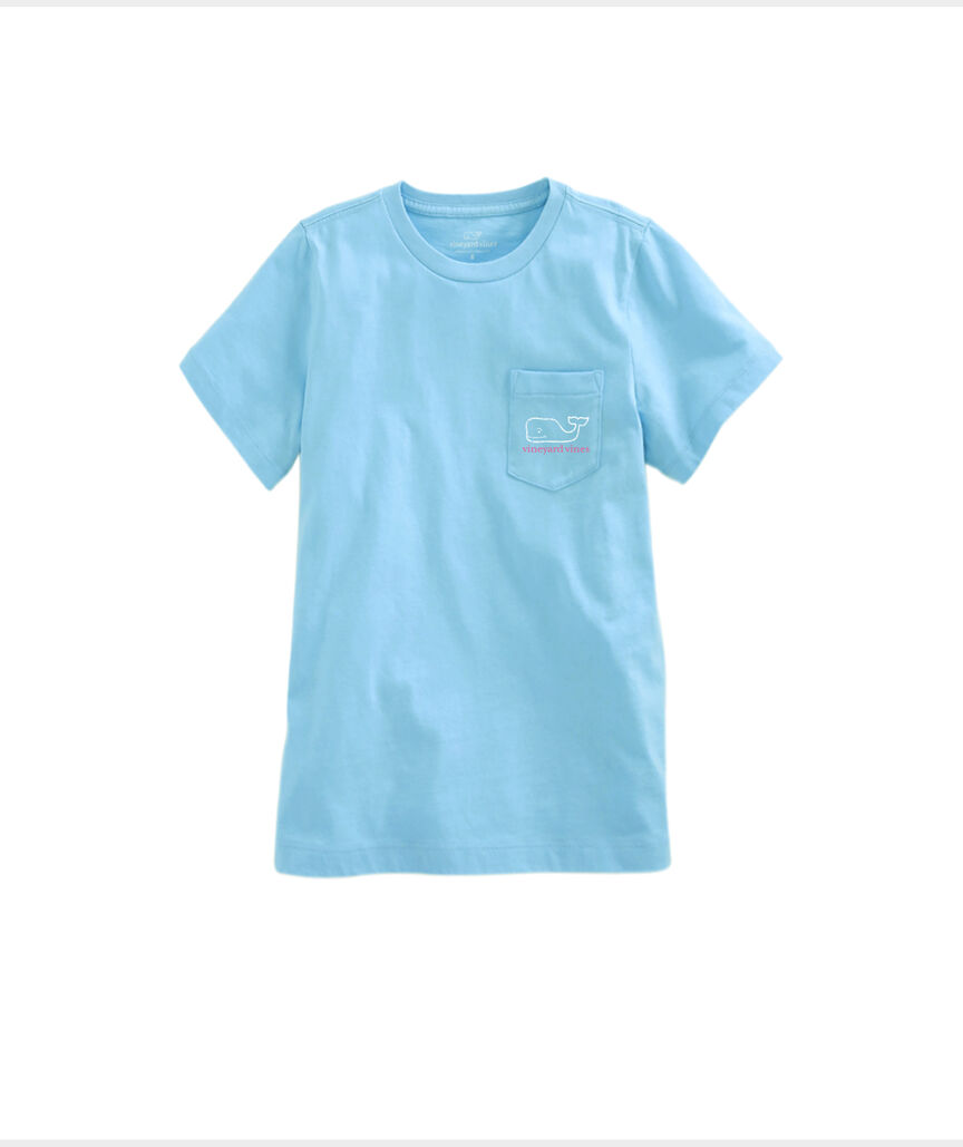 OUTLET Women's Two-Tone Vintage Whale Short-Sleeve Pocket Tee