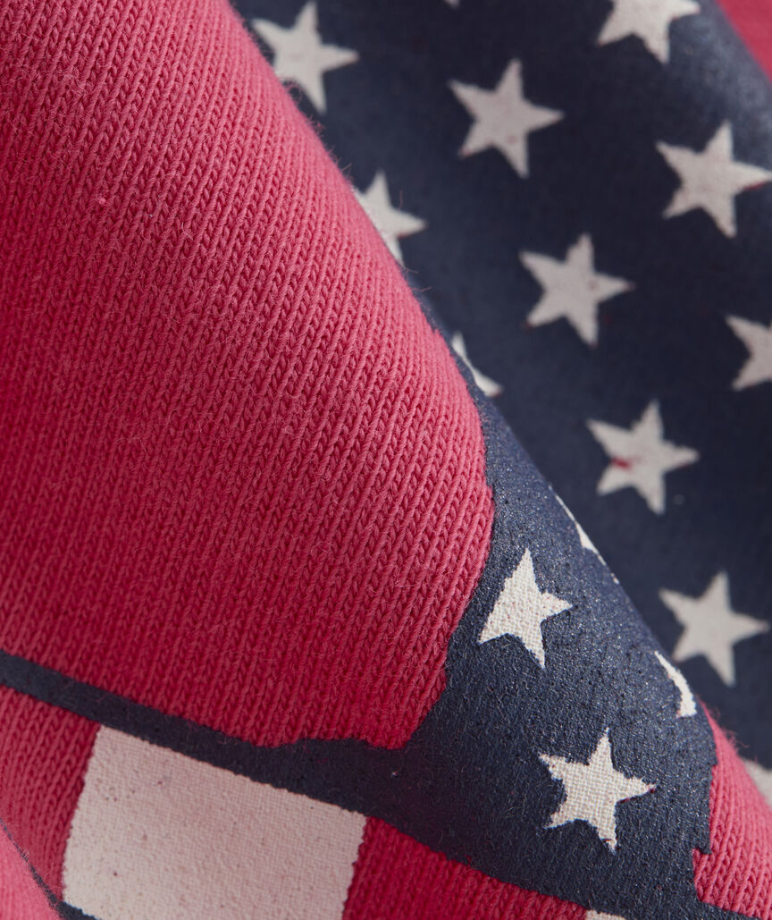 Flag Dog Surfboard Short-Sleeve Pocket Tee