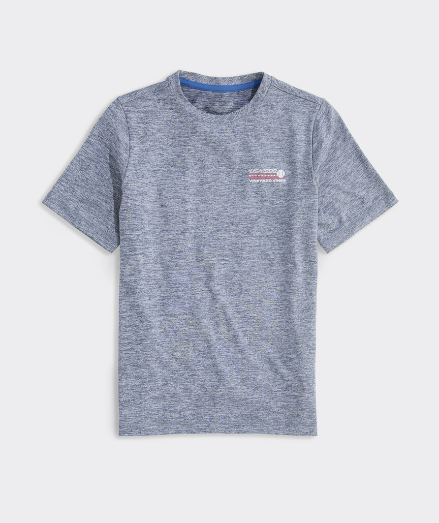 Boys' USA Baseball Short-Sleeve Harbor Sun Performance Tee