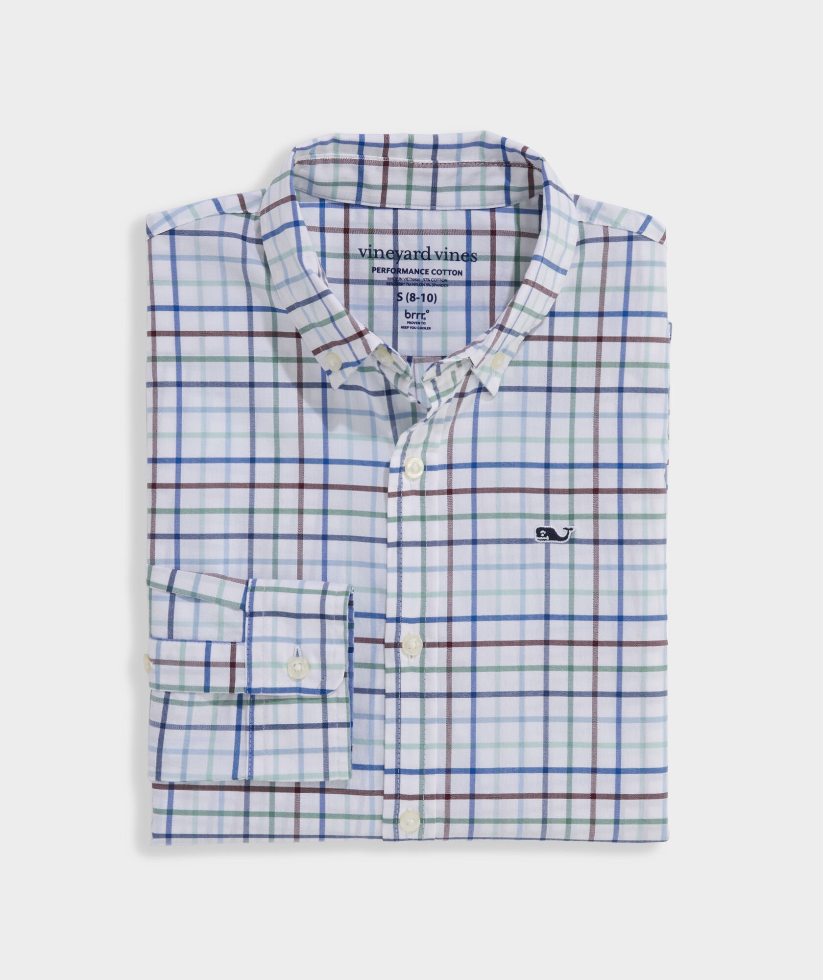 Boys' Performance Cotton Tom Nevers Tattersall Shirt