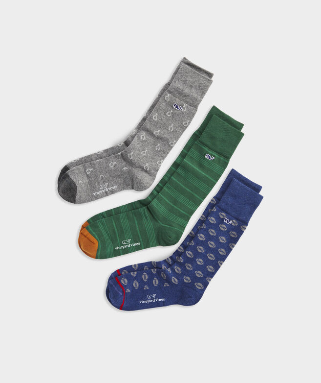 Fall Icons 3-Pack Socks