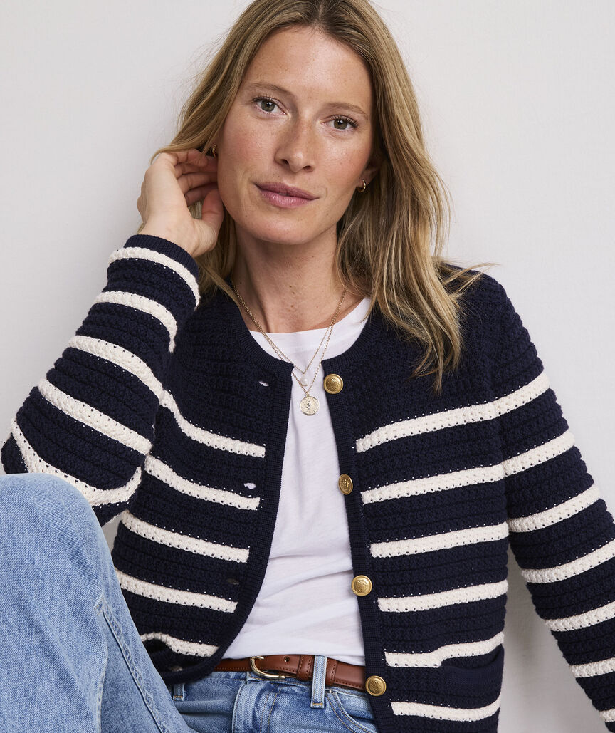 Cotton Texture Cardigan