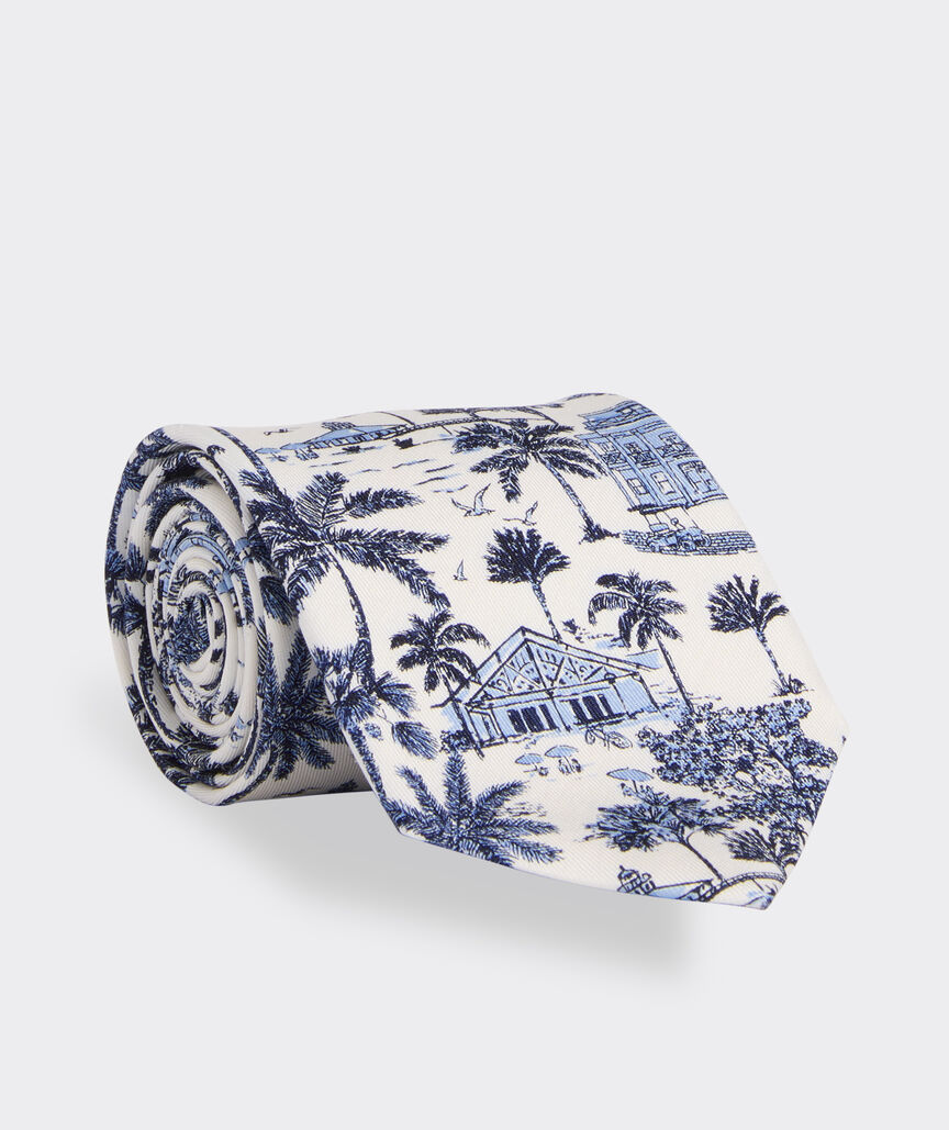 Gasparilla Scenic Silk Tie