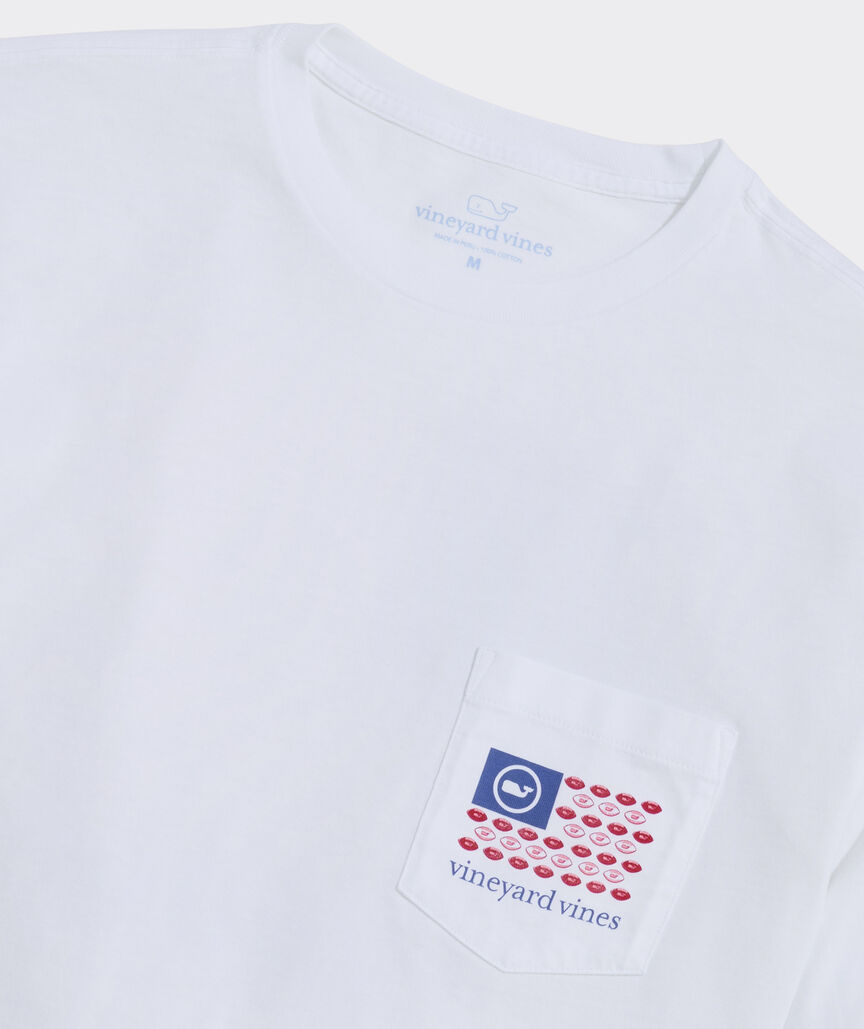 Football Flag Long-Sleeve Pocket Tee