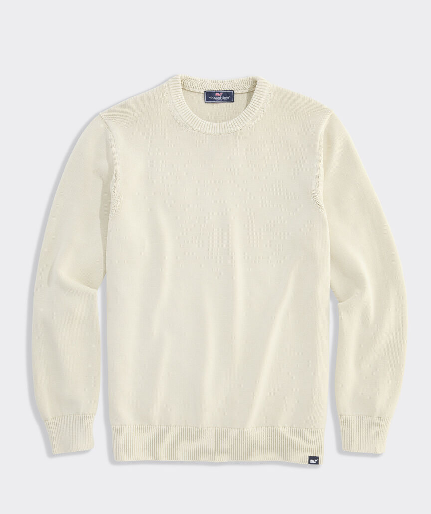 Garment-Dyed Cotton Crewneck