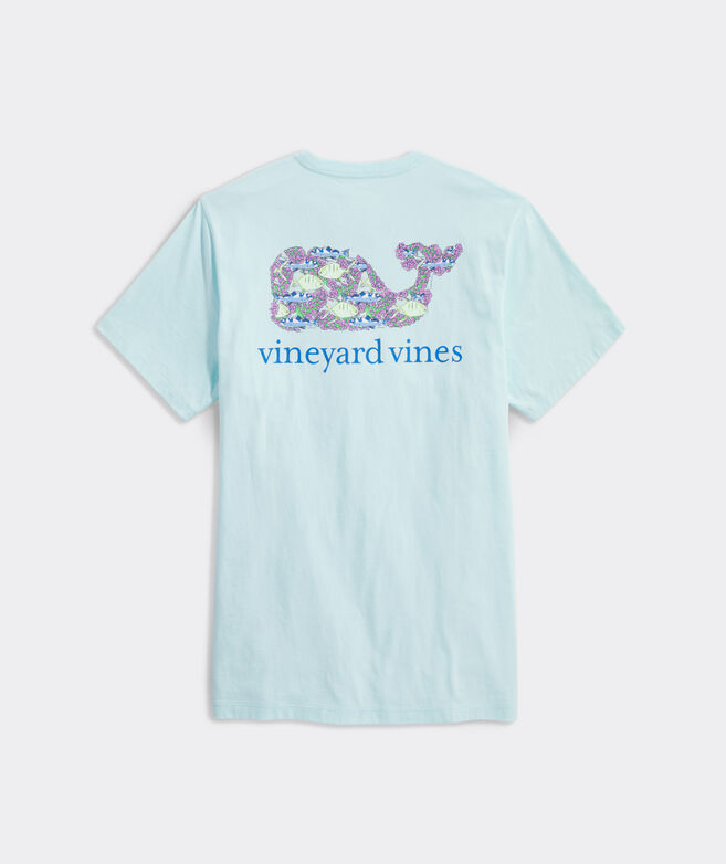 Fish and Coral Whale Short-Sleeve Pocket Tee