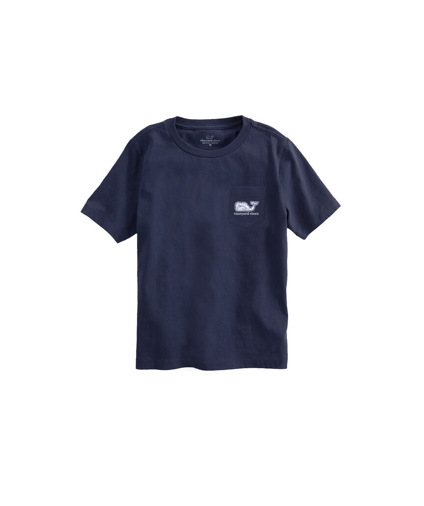 OUTLET Girls' Gasparilla Scene Whale Short-Sleeve Pocket Tee