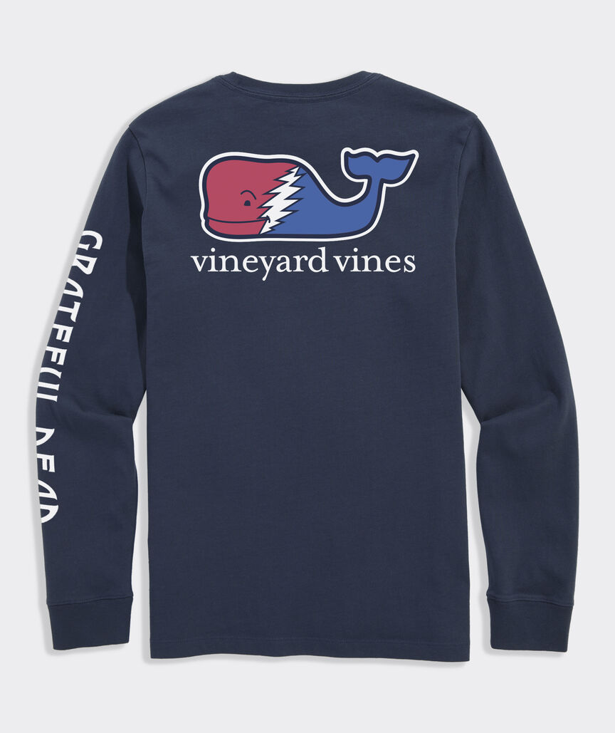 Grateful Dead x vineyard vines Whale Logo Long-Sleeve Pocket Tee