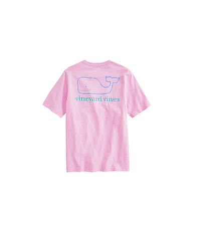 casual wear outfits for twins and siblings, pink whale pocket tee