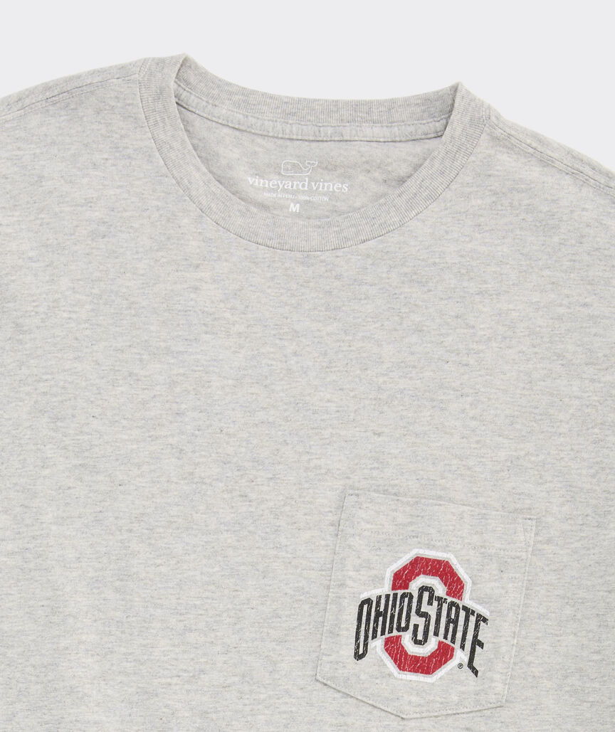The Ohio State University Pennants Short-Sleeve Pocket Tee