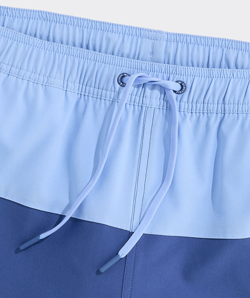 7 Inch Colorblock Chappy Swim Trunks