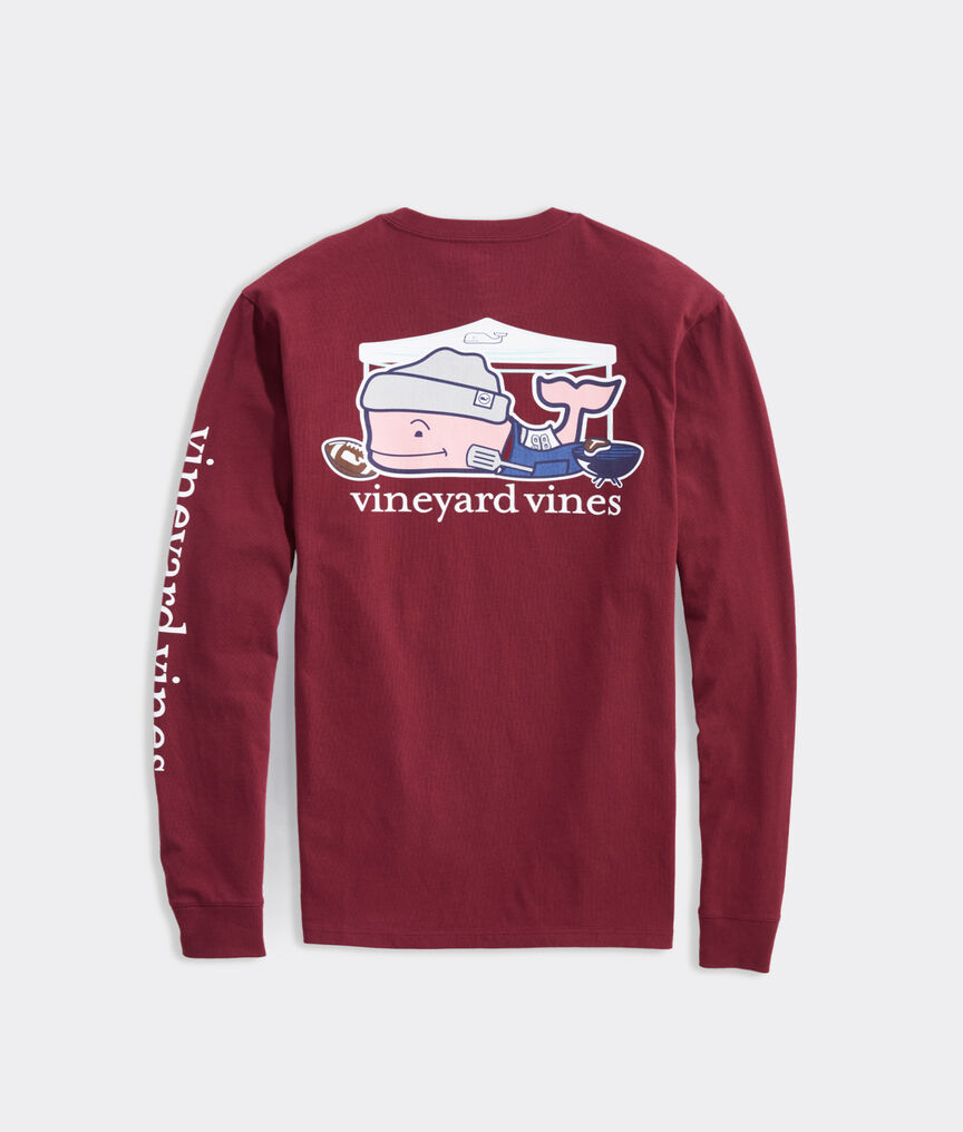 Playoff Tailgate Whale Long-Sleeve Pocket Tee