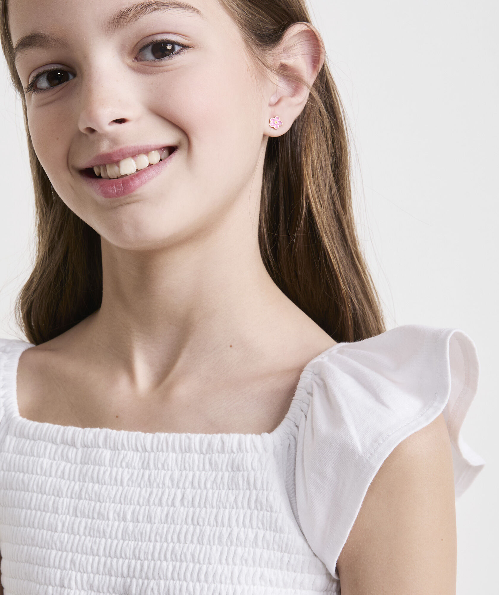 Girls' Smocked Jersey Top