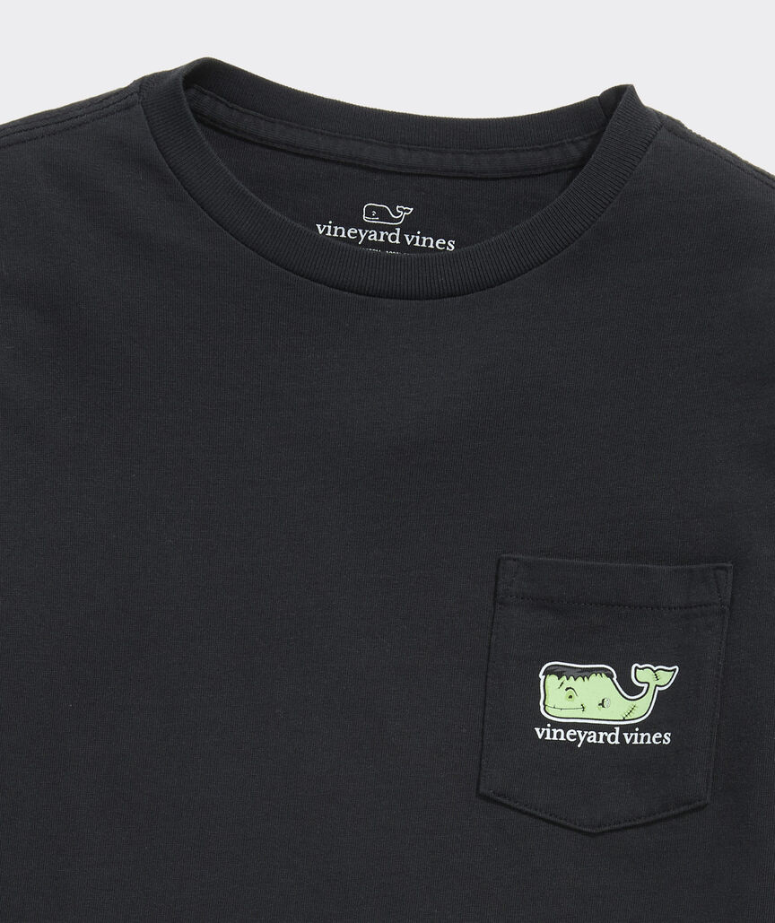 Boys' Glow-In-The-Dark Franken-Whale Long-Sleeve Pocket Tee