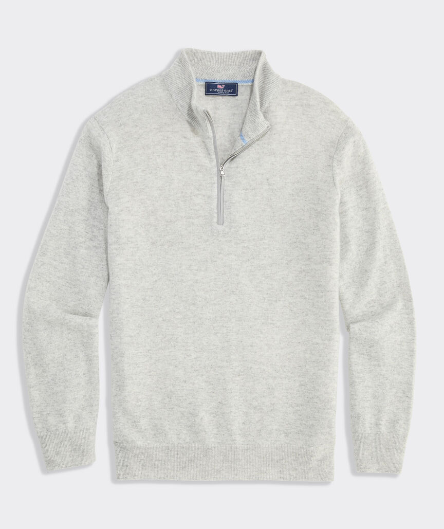 Cashmere Linen Quarter Zip