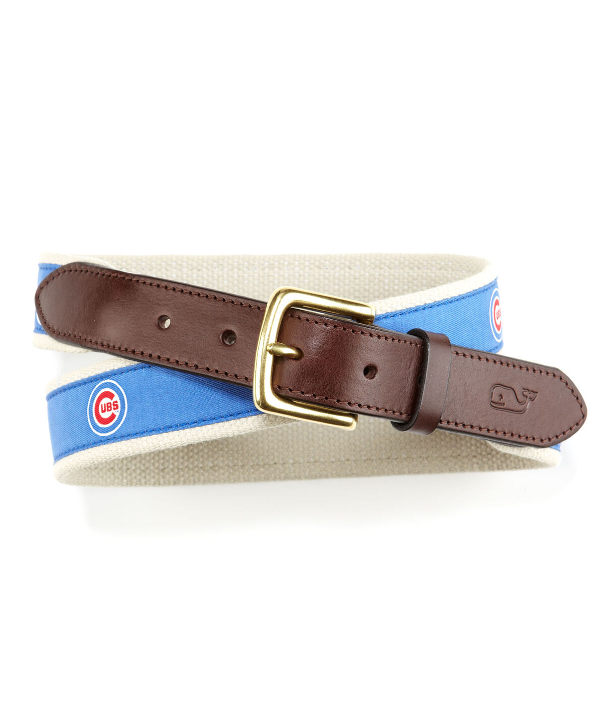 MLB Collection Chicago Cubs Canvas Club Belt for Men Vineyard Vines