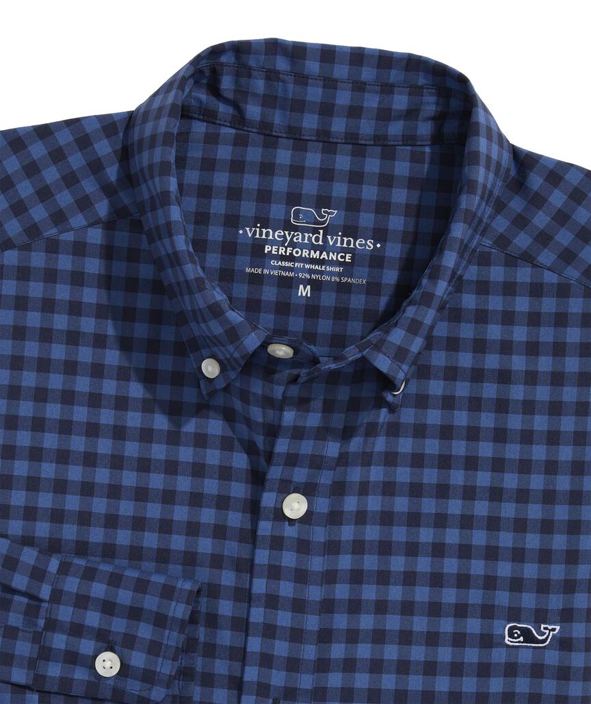 OUTLET Performance Nylon Gingham Shirt