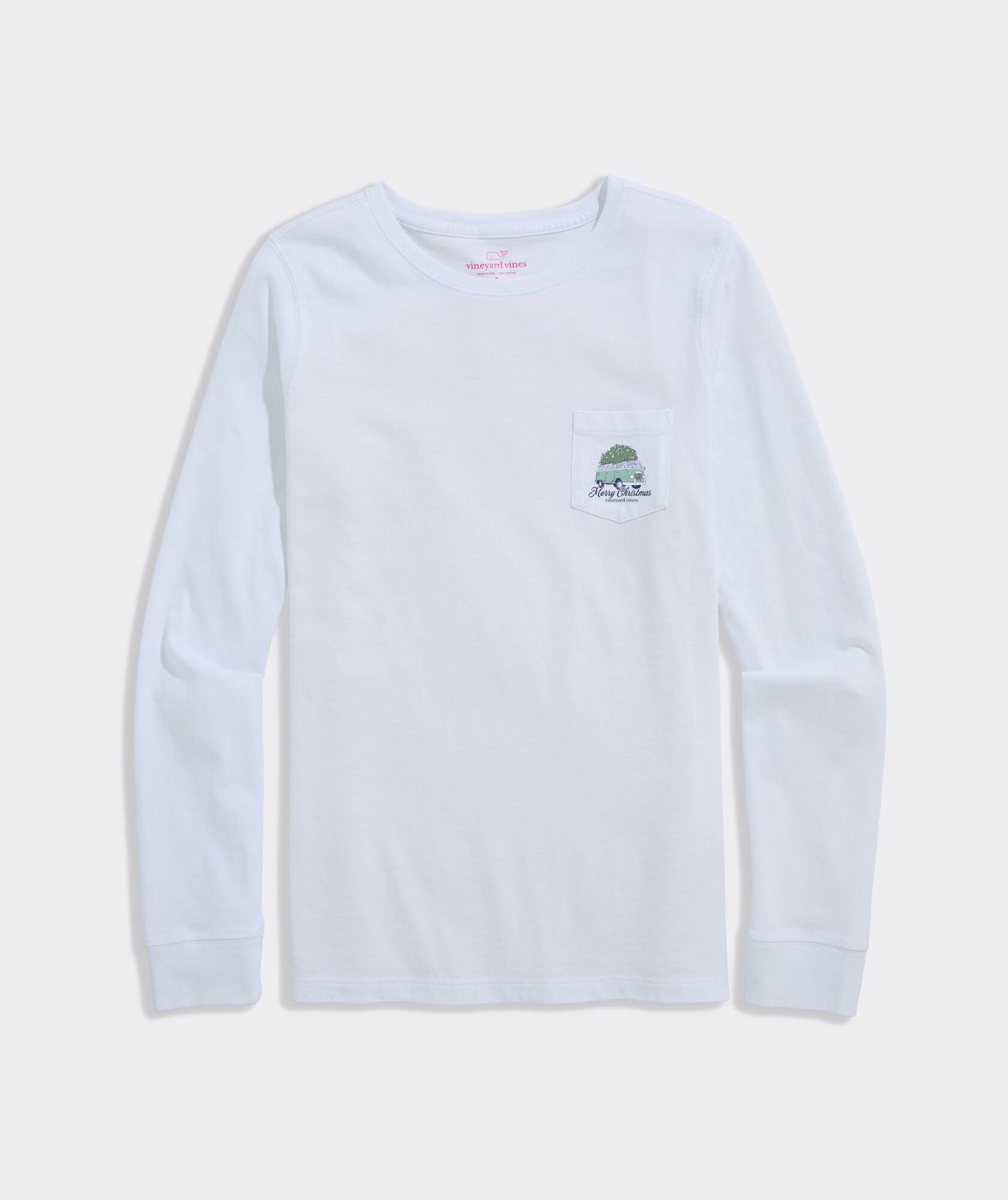 Boys' Retro Van & Tree Long-Sleeve Pocket Tee
