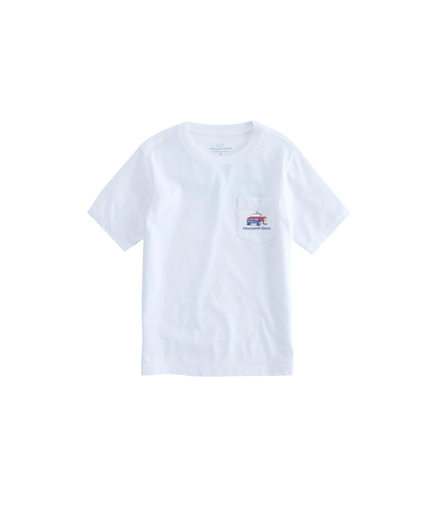 OUTLET Boys' Truck On The Beach Short-Sleeve Pocket Tee