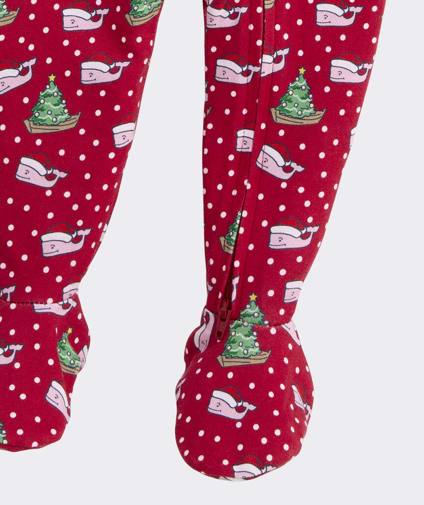 Baby Whale Print Footie