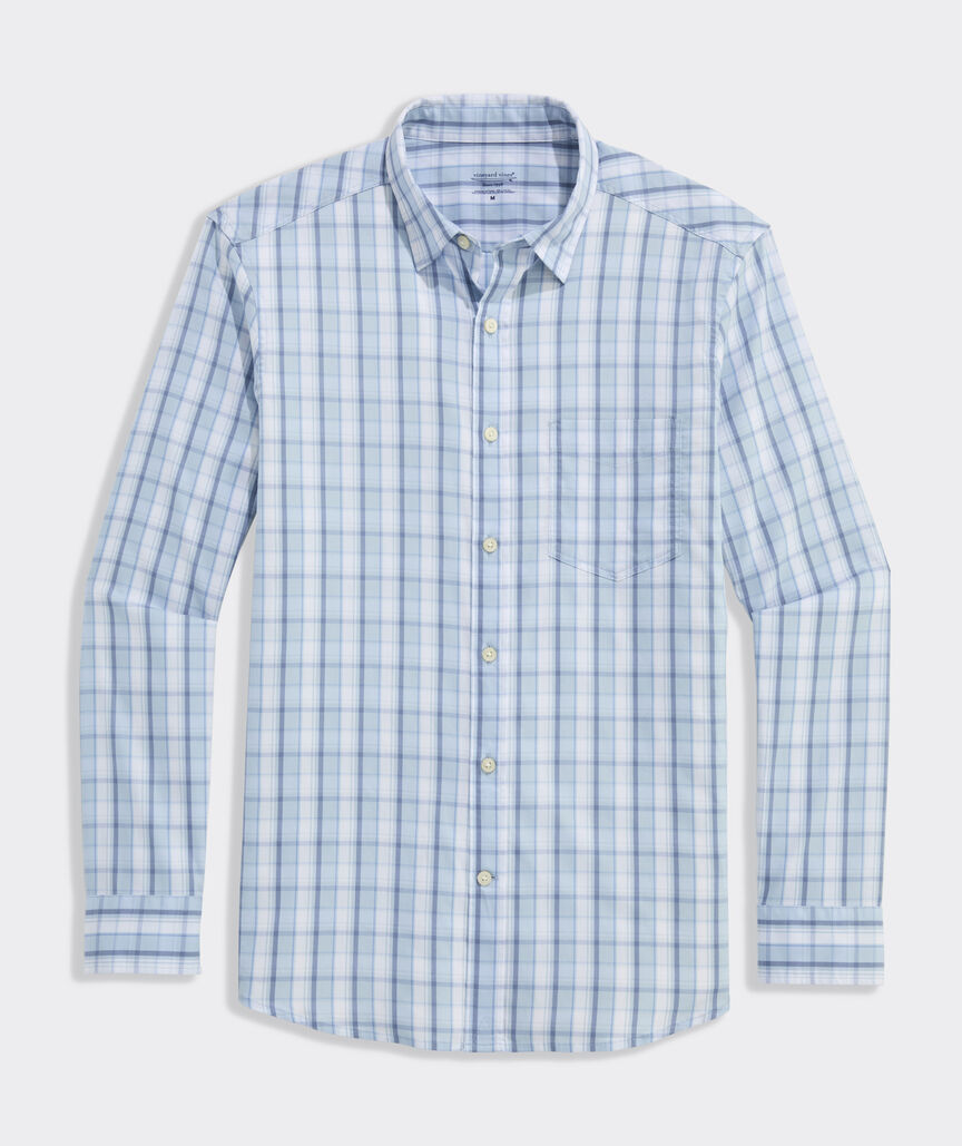 Performance Higgs Beach Plaid Sundown Shirt