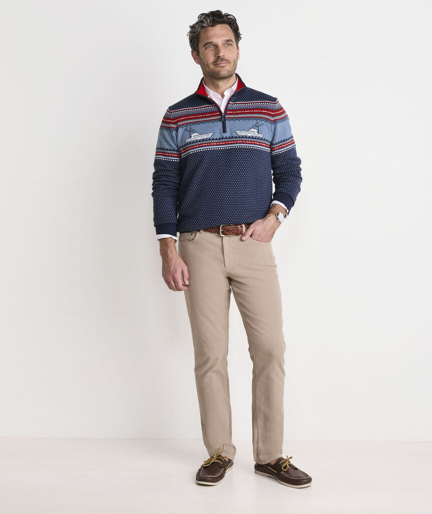 Fishing Fair Isle Quarter-Zip