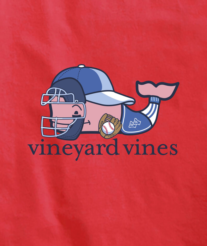 OUTLET Boys' Baseball Catcher Whale Short-Sleeve Pocket Tee