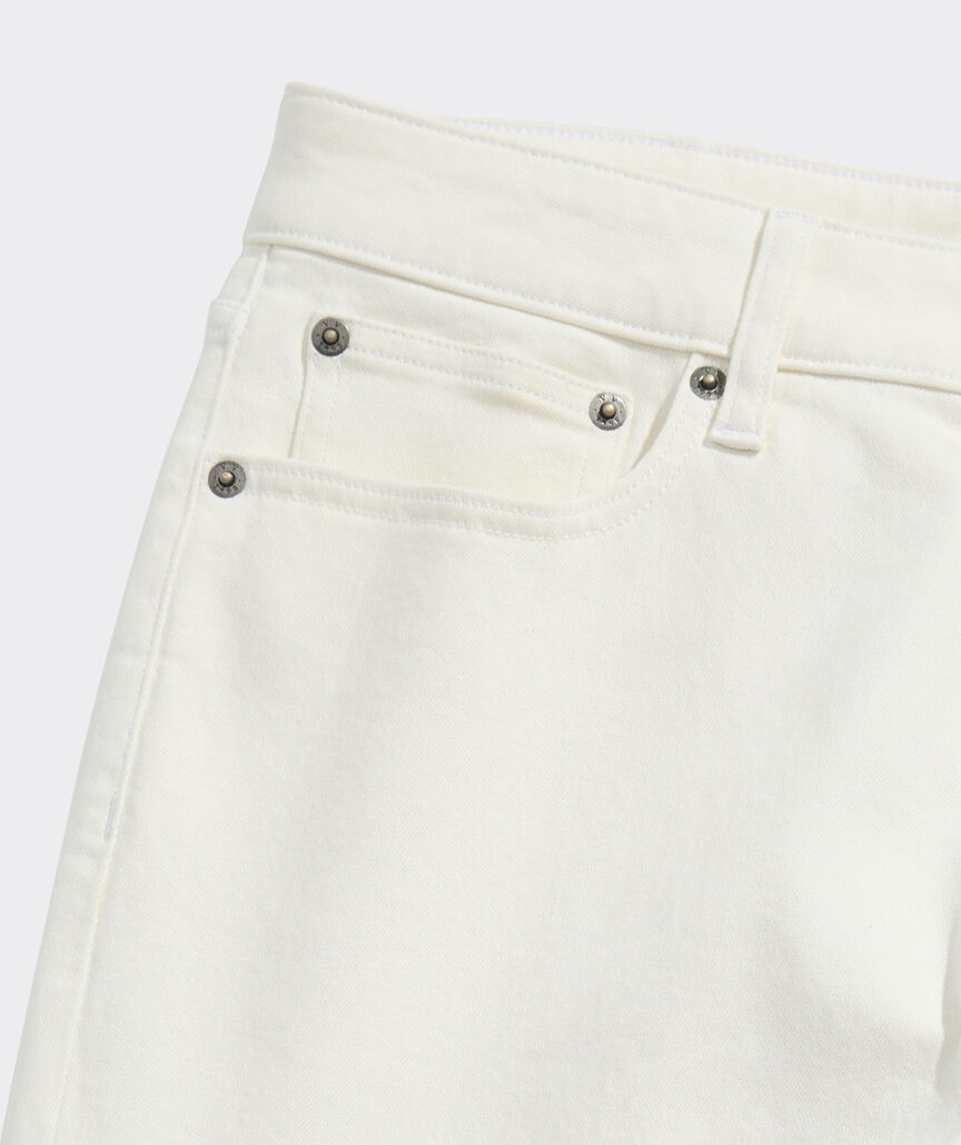 Slim Straight Ecru Jeans