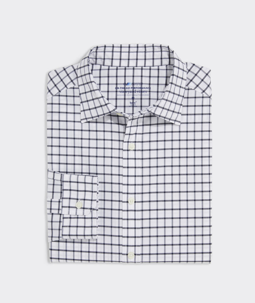 On-The-Go brrrº Tattersall Spread Collar Shirt
