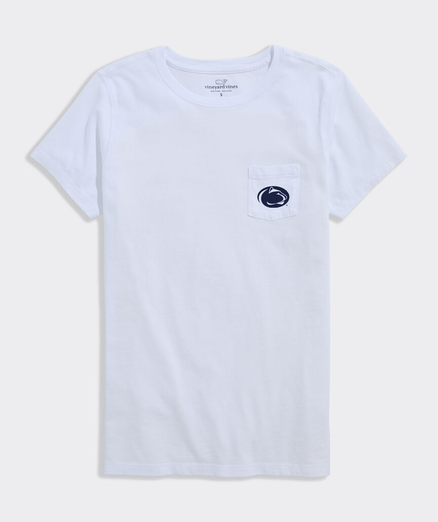 Penn State Women's Football Whale Short-Sleeve Pocket Tee