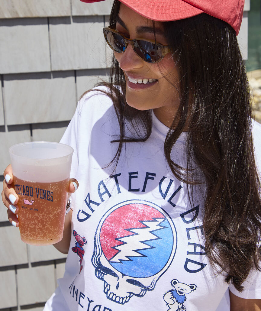 Grateful Dead x vineyard vines Stealie & Bears Boyfriend Tee