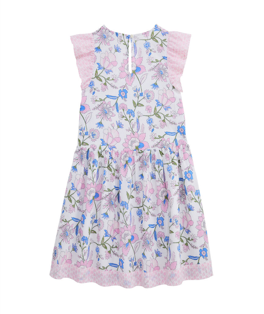 OUTLET Border Flutter Sleeve Dress