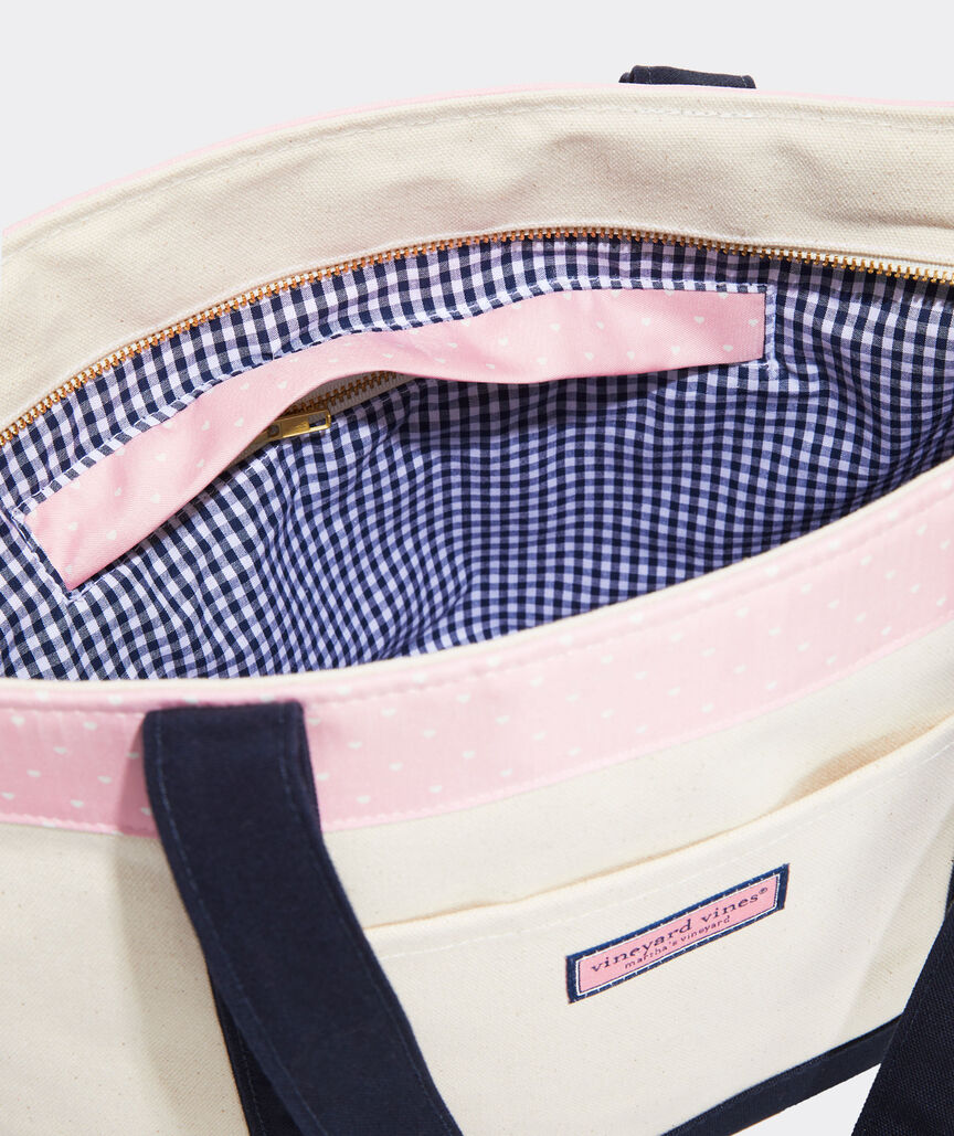 Hearts Printed Classic Tote