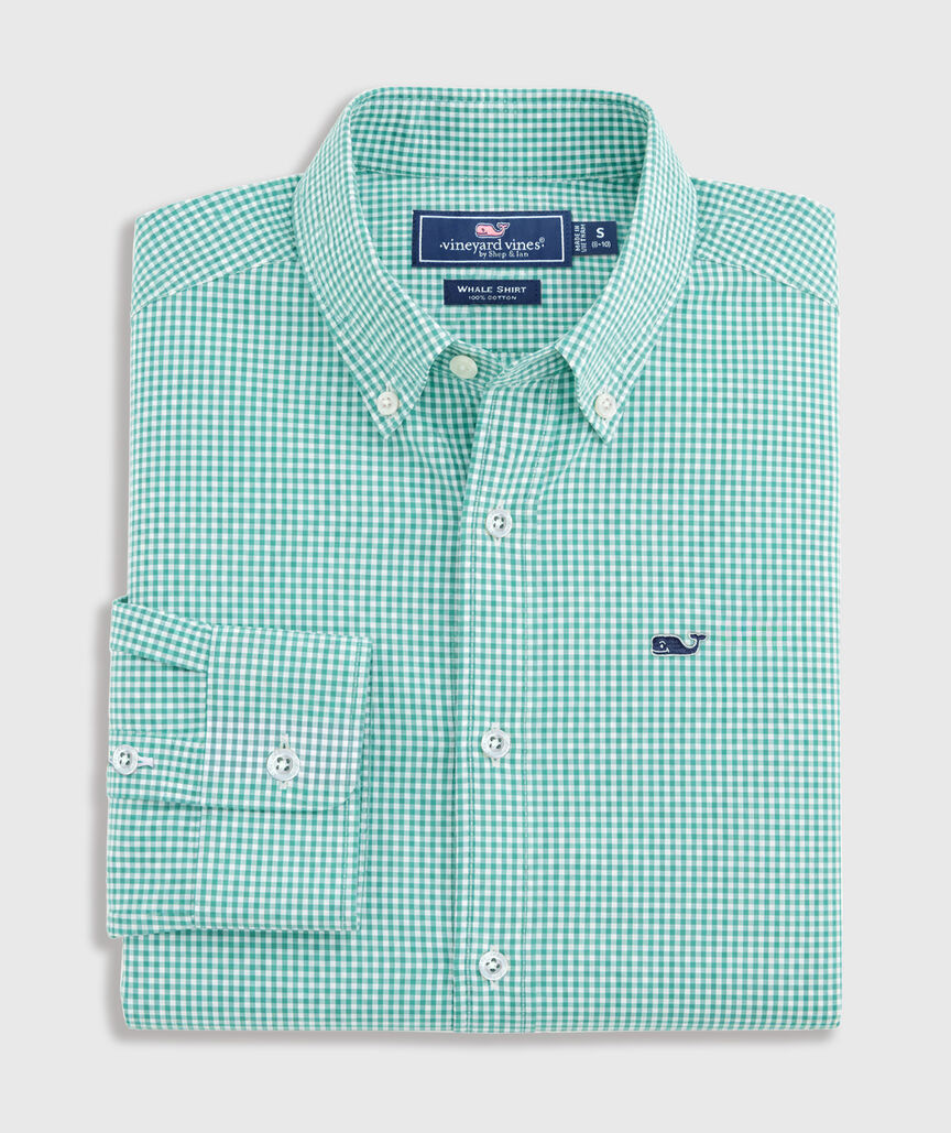 OUTLET Boys' Poplin Check Shirt