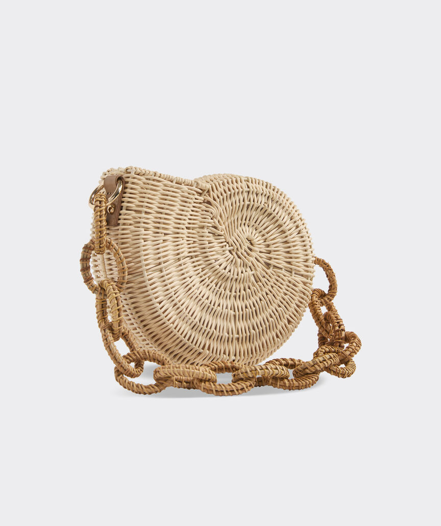 Nautilus Shell Wicker Bag