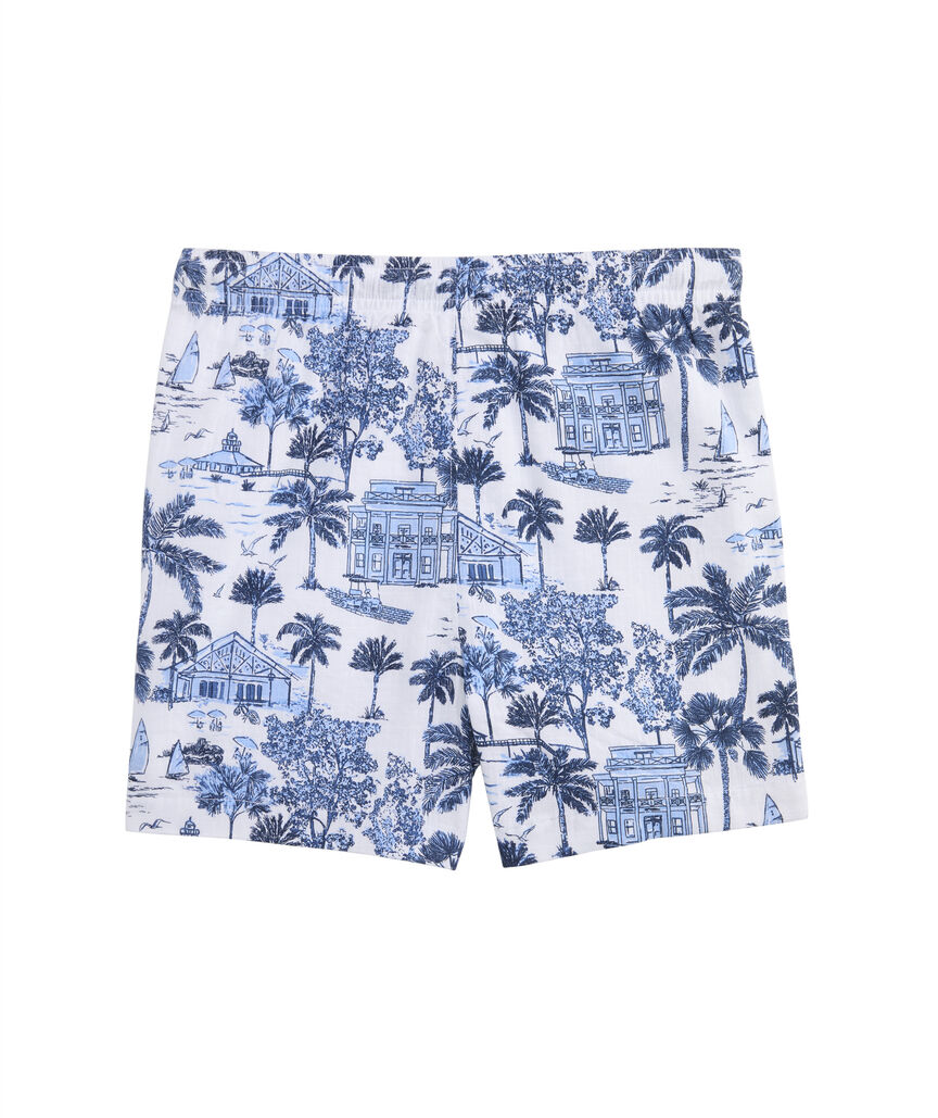 OUTLET Boys' Printed Slub Cotton Shorts